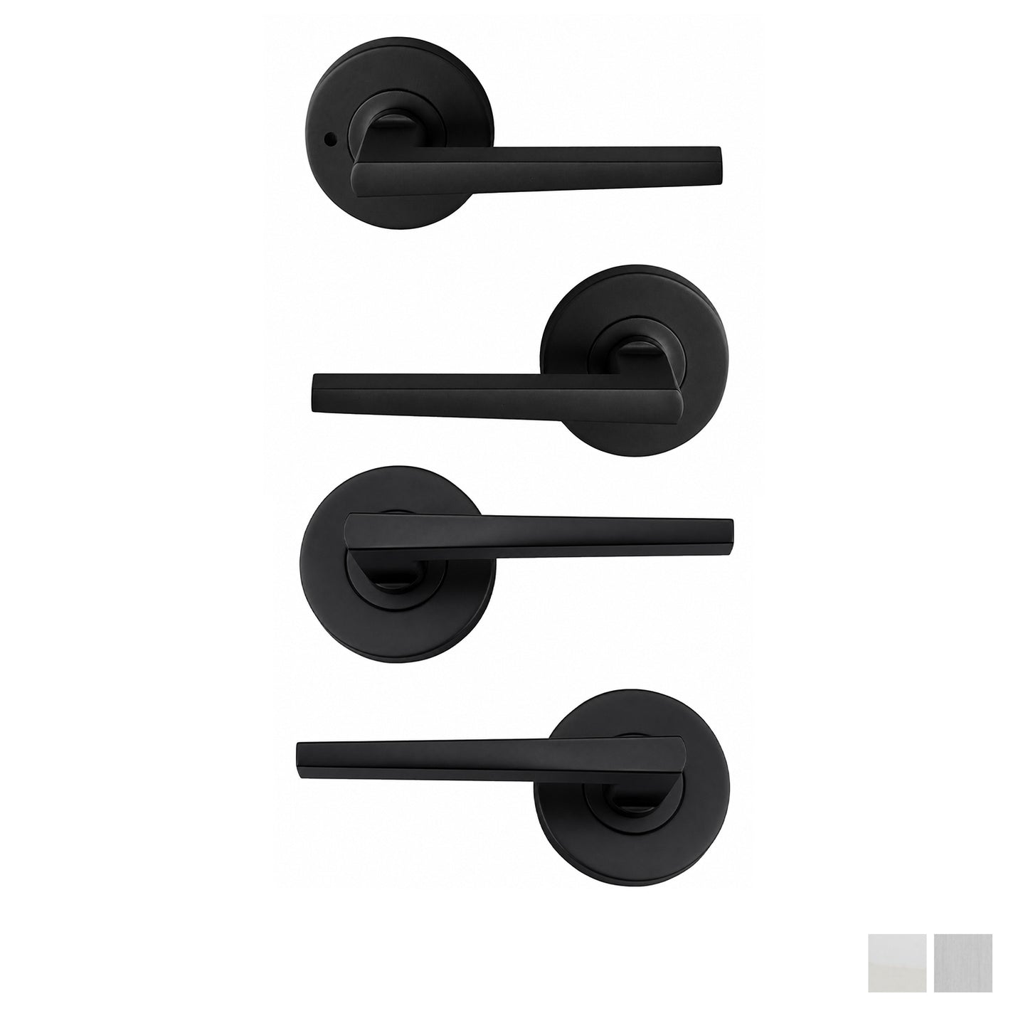 Nidus Door Handle Mediterranean Marino Round - Available in Various Finishes and Function