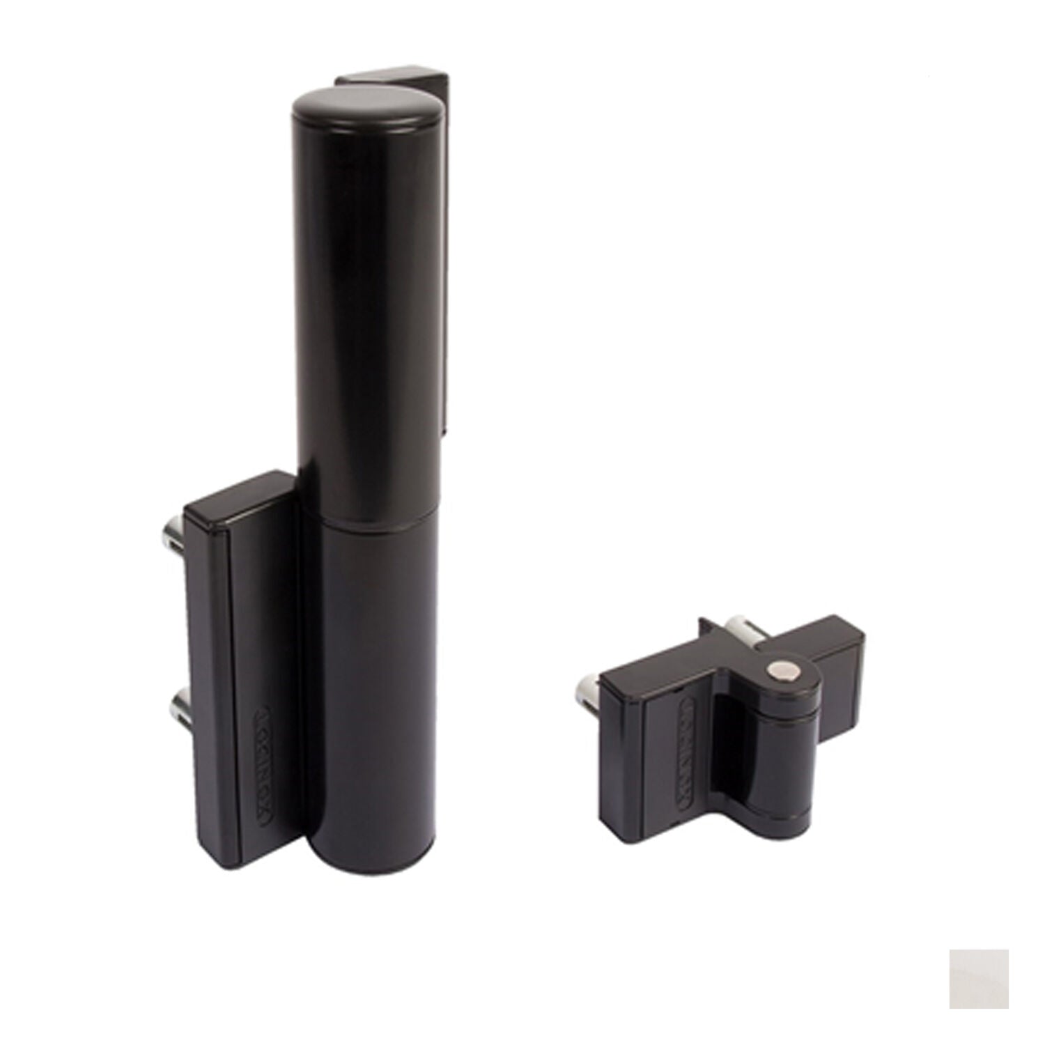 Locinox Tiger Compact Hydraulic Hinge and Gate Closer in One - Available in Matt Black and Silver