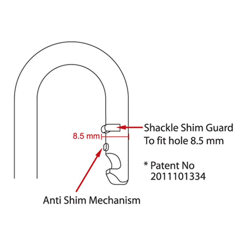 *DISCONTINUED* Vinco Combination Padlock Hardened Steel Anti Pick 3-Digit VC48R-ASM