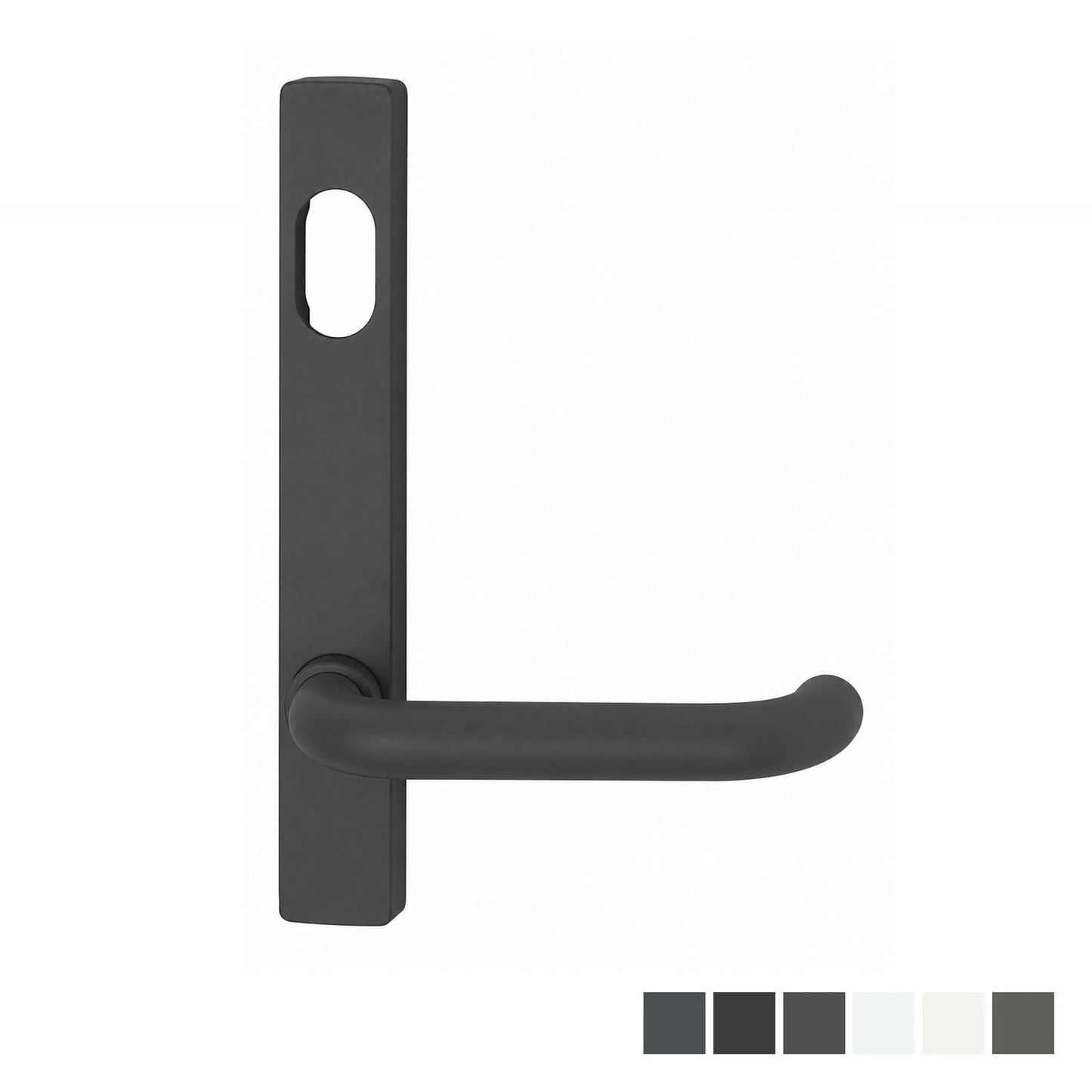 Lockwood 4801 Square End Plate with Cylinder Hole & 70 Lever Dulux - Available in Various Finishes