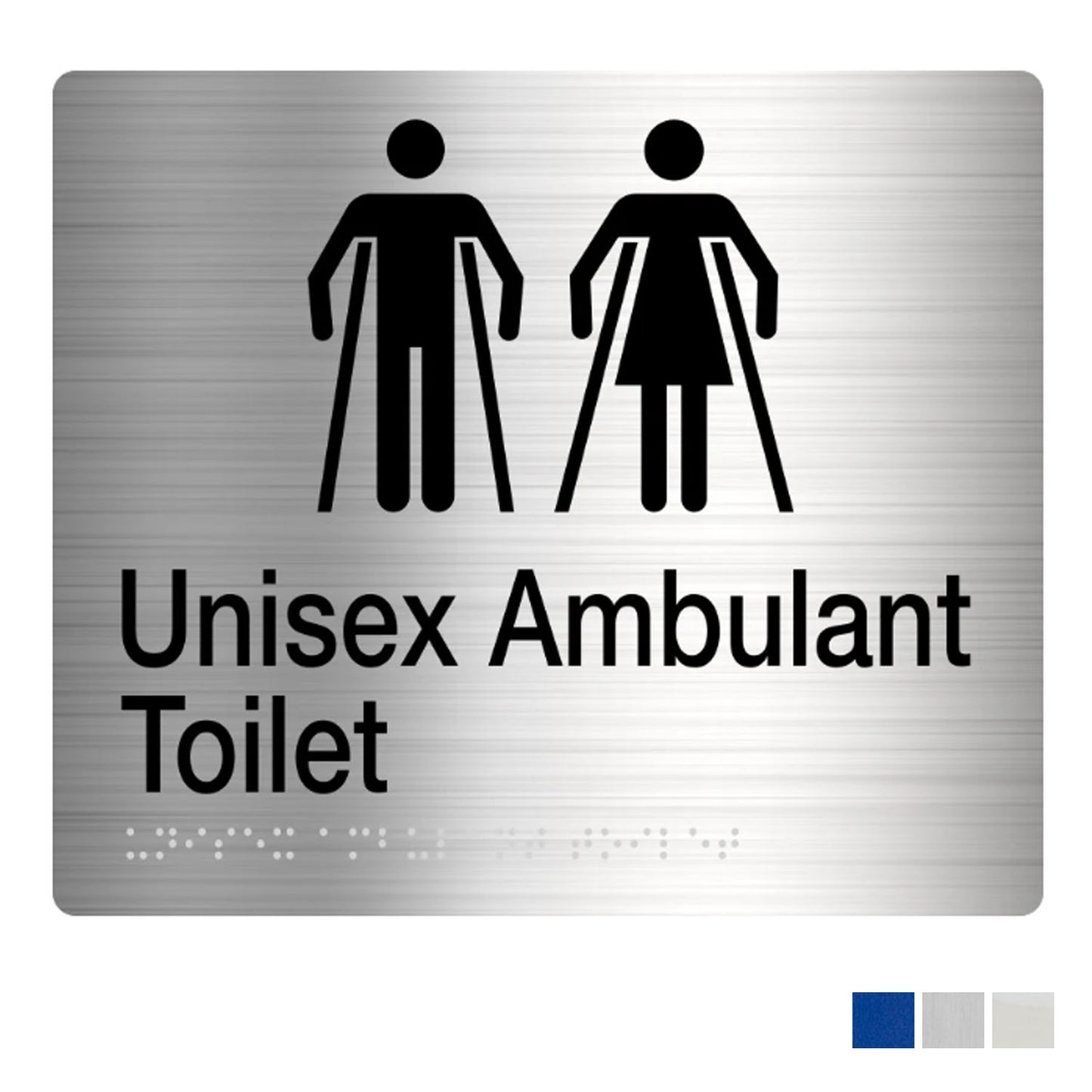 Tim The Sign Man Unisex Ambulant Toilet Sign - Available in Various Finishes
