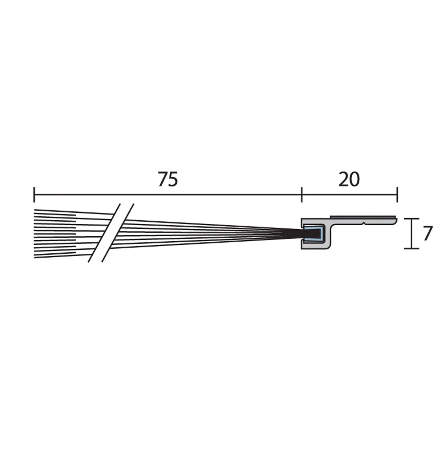 Raven RP58 Brush Strip Seal - Availablle in Various Sizes|RAVA58C1000|RAVA58C2000|RAVA58C3000