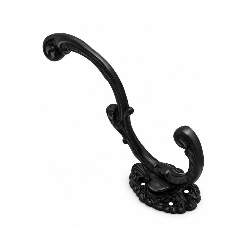 Superior Brass Hat and Coat Hook 100mm Iron Matt Black 2103