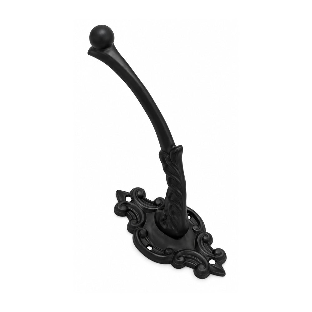 Superior Brass Hat And Coat Hook 110mm Iron Matt Black 2104