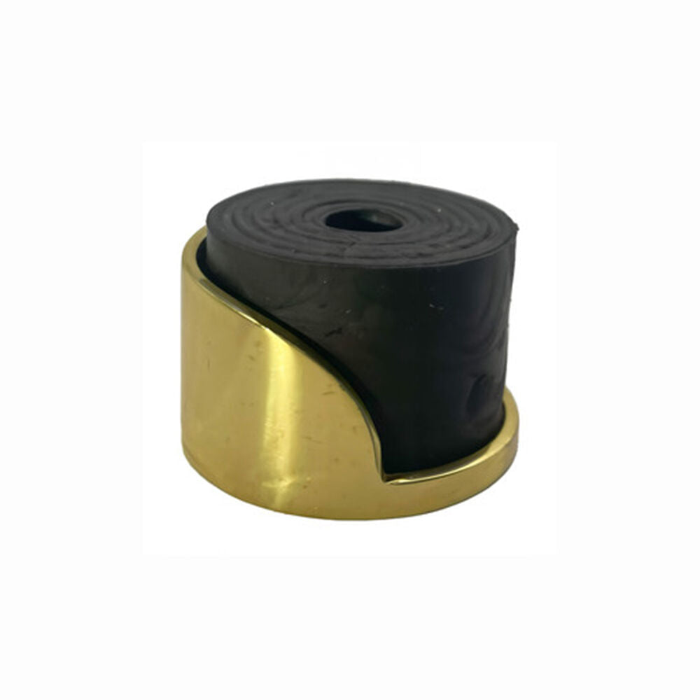 Austyle Round Door Stop Floor Or Wall Mount 42mm - Available in Polished Brass and Chrome Plate