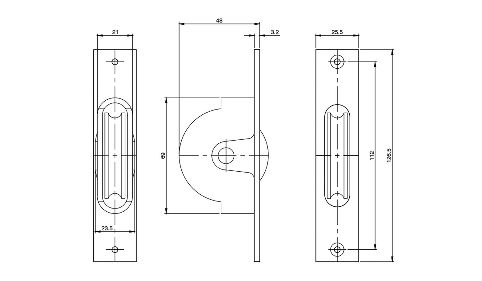 Superior Brass Sash Cord Pulley - Available in Various Finishes