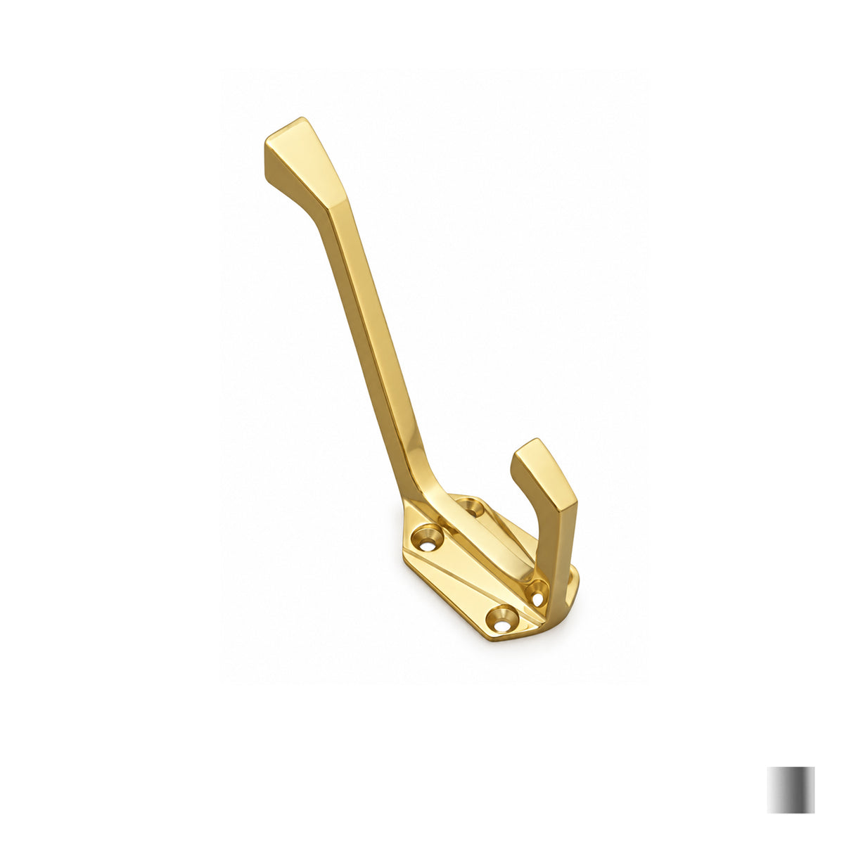 Superior Brass Hat And Coat Hook Art Deco 100mm - Available in Various Finishes