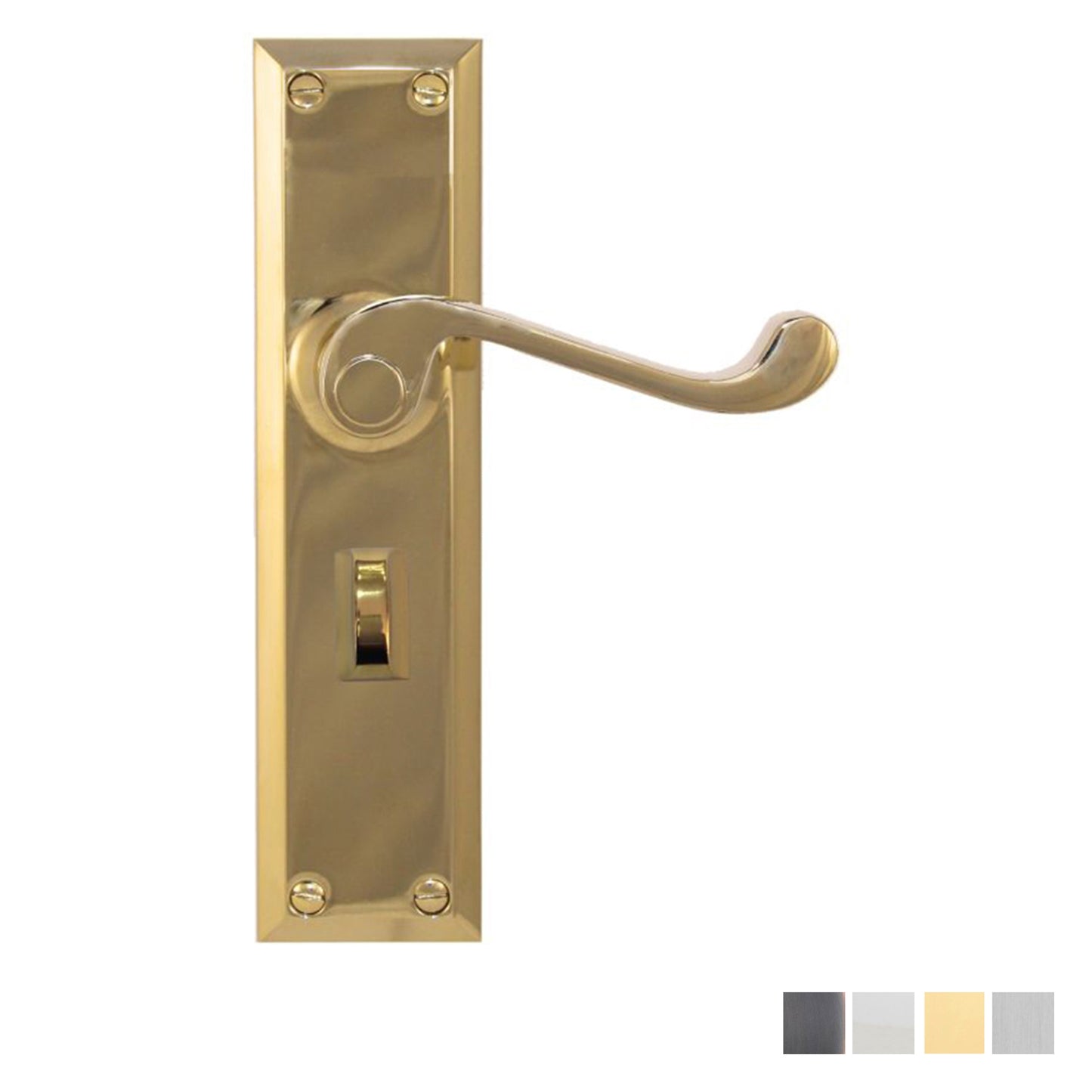 Superior Brass Classic Door Lever Single Step Privacy Set - Available in Various Finishes