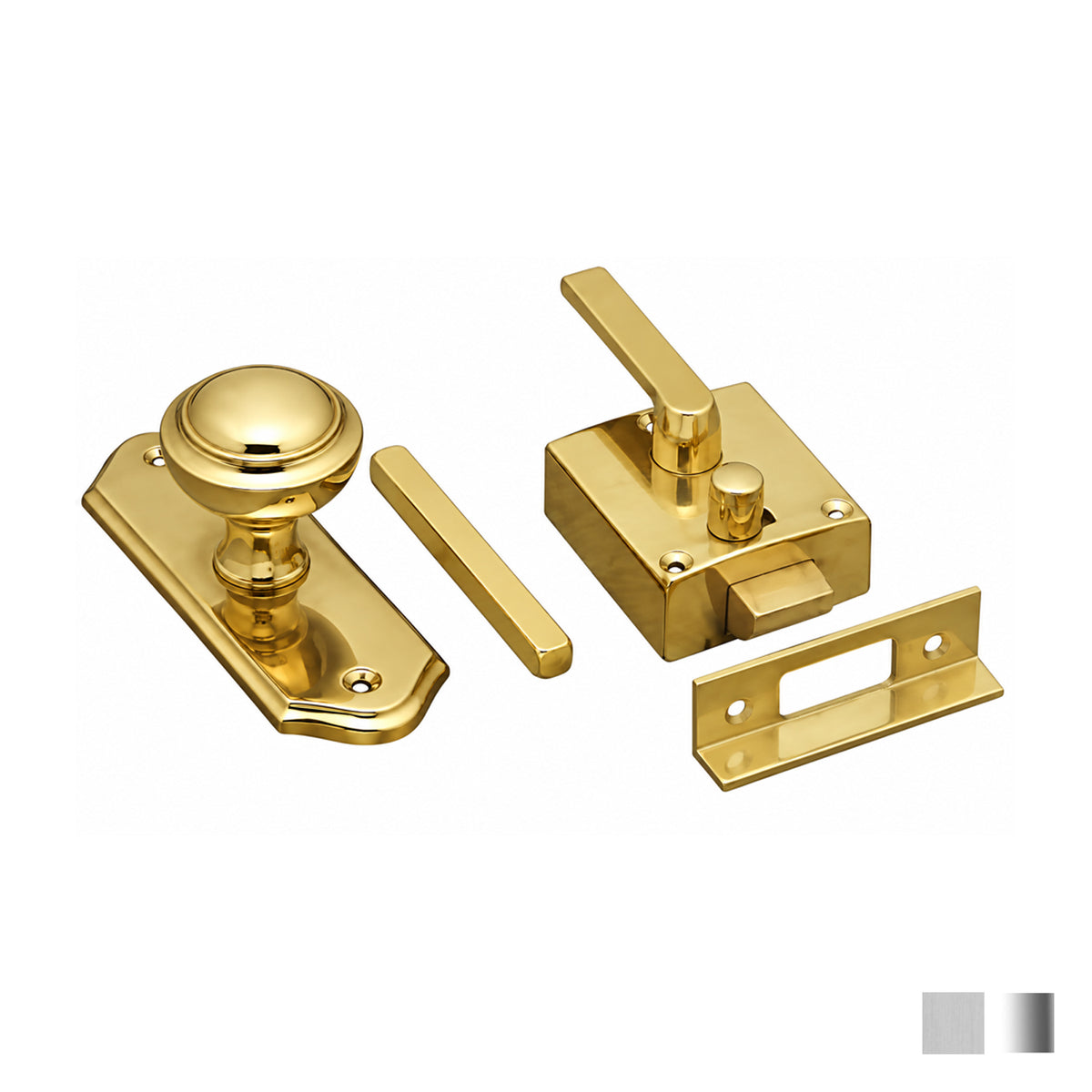 Superior Brass Fly Wire Privacy Lock Set 30mm - Available in Various Finishes