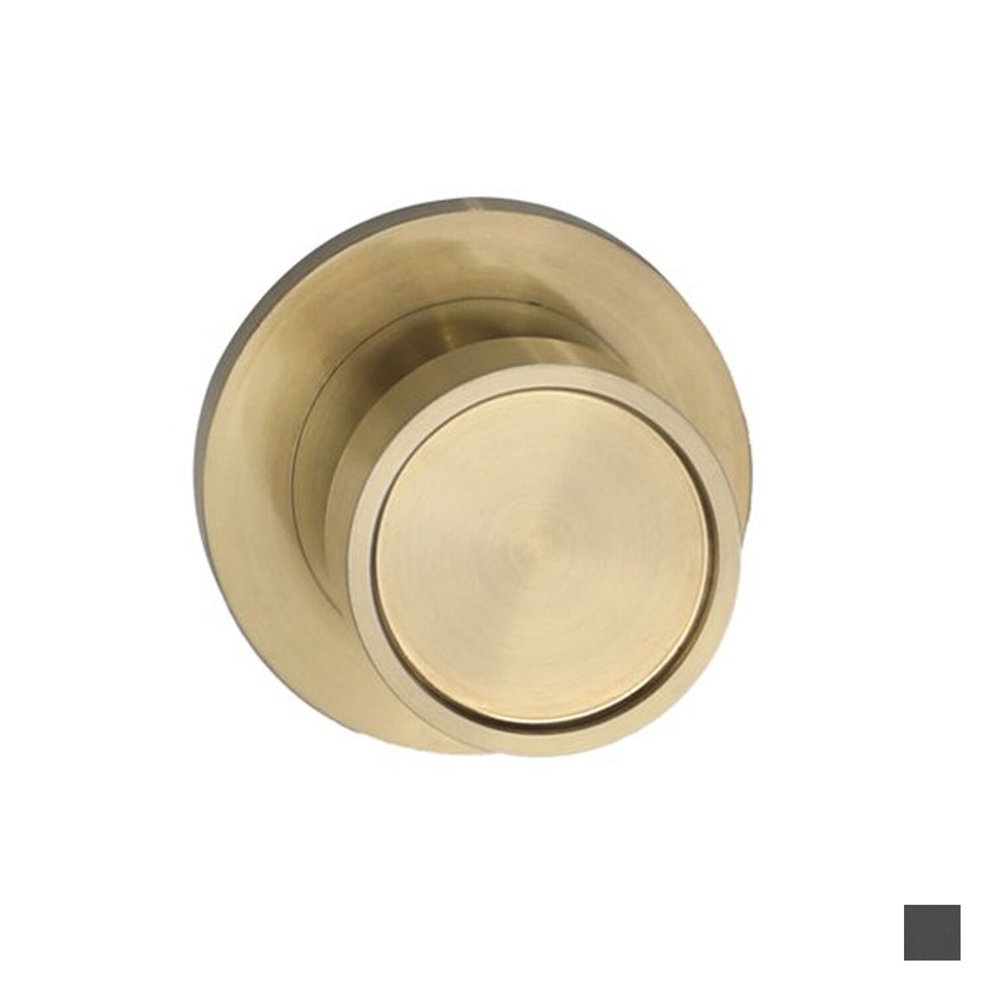 Builders Choice Recessed Face Door Knob Passage Set - Available in Matt Black and Satin Brass