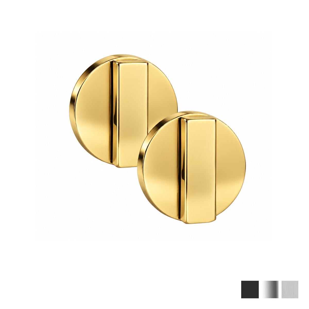 Austyle Round Double Snib Set Concealed Fix 36mm - Available in Various Finishes