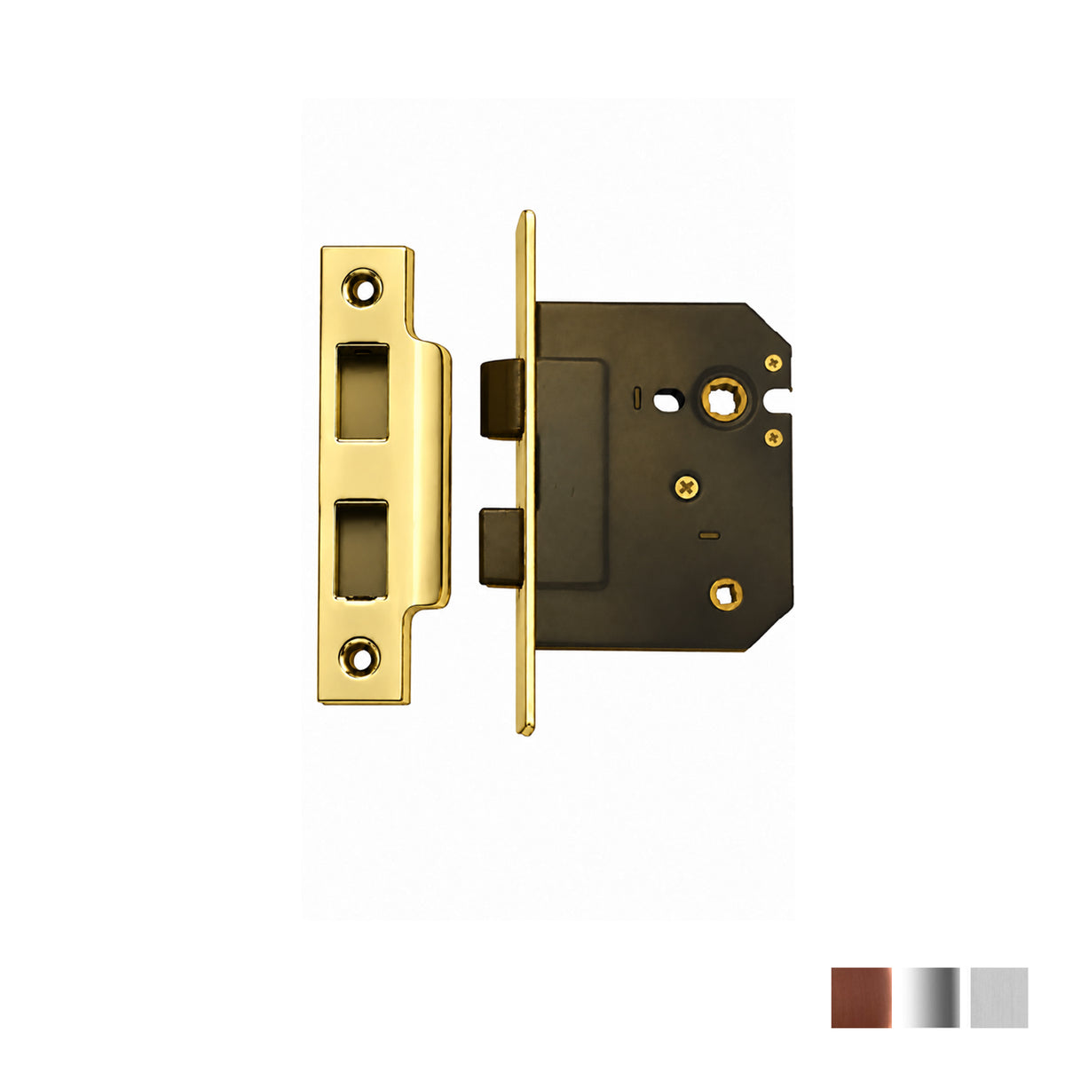 Austyle Heavy Duty Bathroom Mortice Lock 45mm - Available in Various Finishes