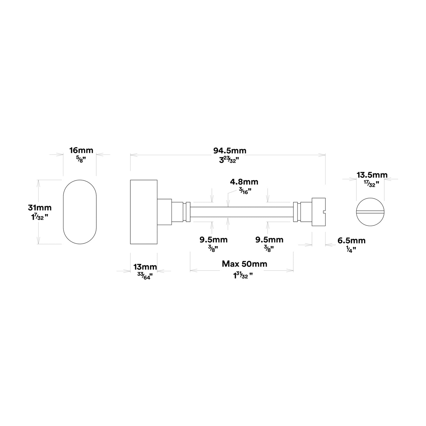 Iver Bronte Door Lever Handle on Chamfered Backplate Privacy Kit with Turn