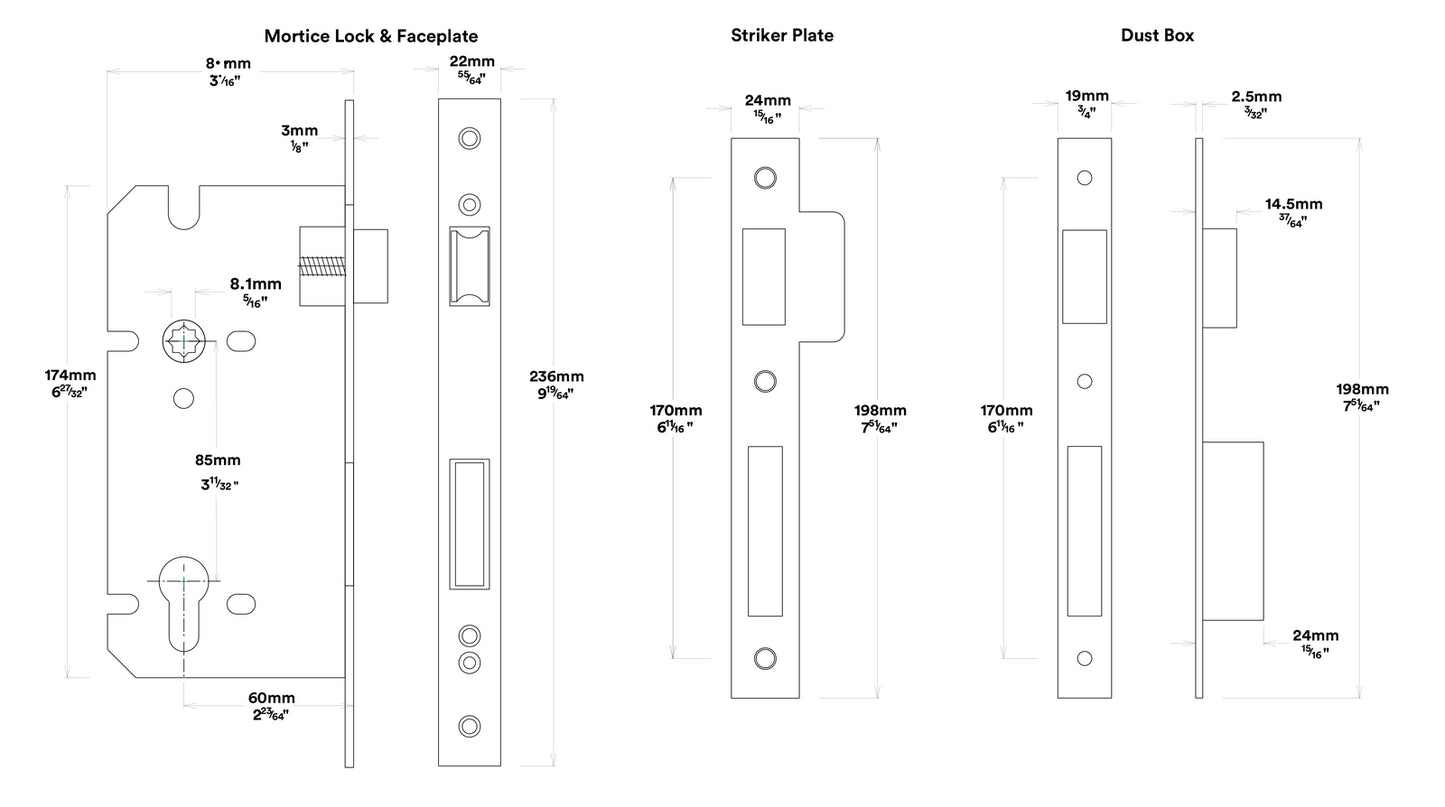 Iver Sarlat Door Lever Handle on Shouldered Backplate Entrance Kit Key/Thumb