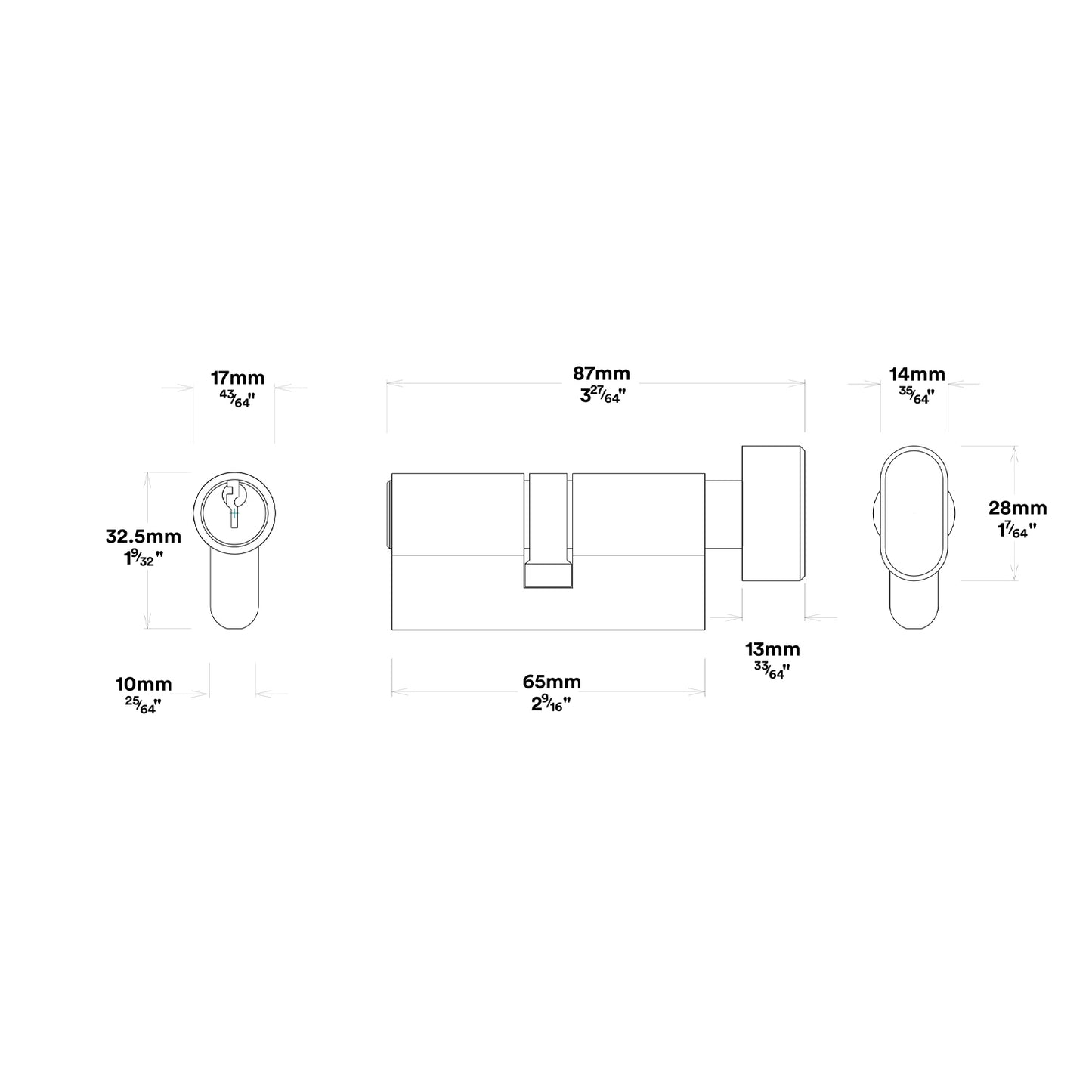 Iver Sarlat Door Lever Handle on Oval Backplate Entrance Kit Key/Thumb