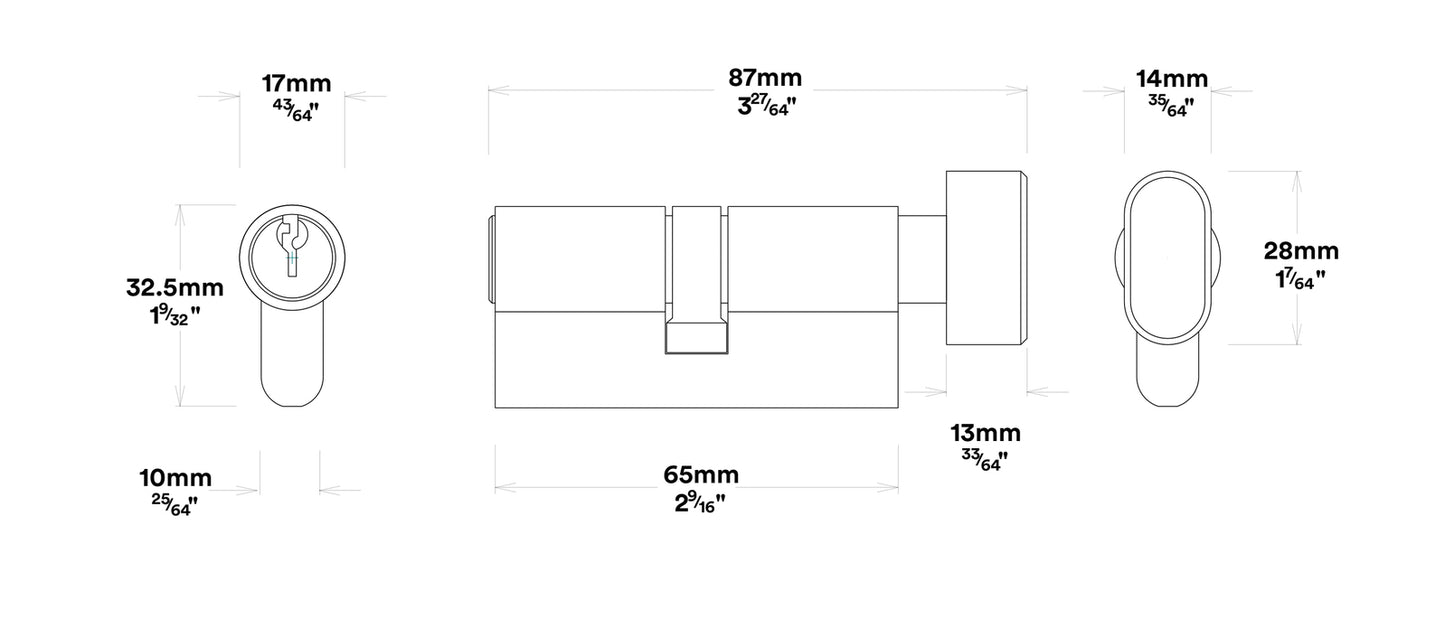 Iver Verona Door Lever Handle on Chamfered Backplate Entrance Kit Key/Thumb
