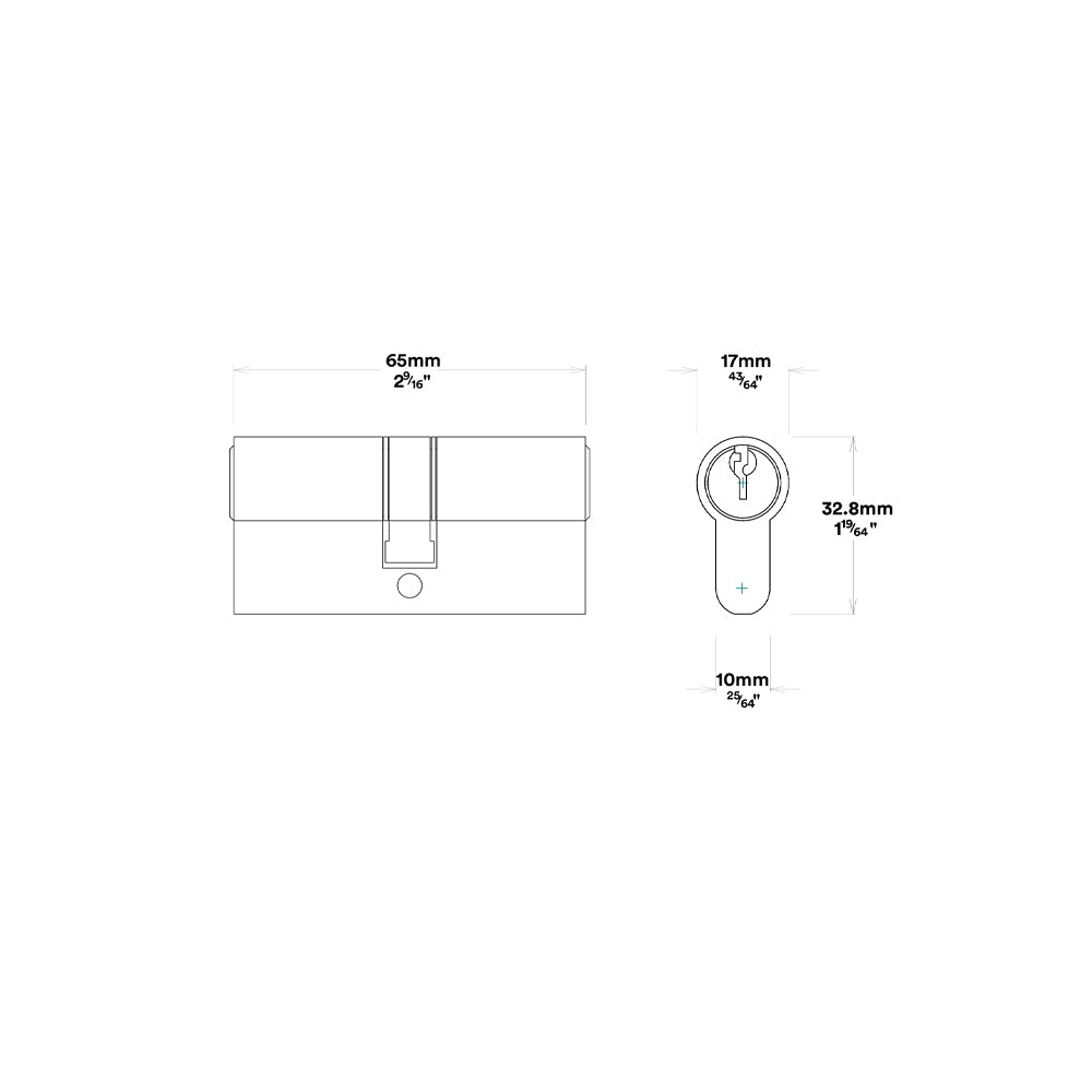 Iver Cambridge Door Knob on Oval Backplate Entrance Kit Key/Key - Available in Various Finishes