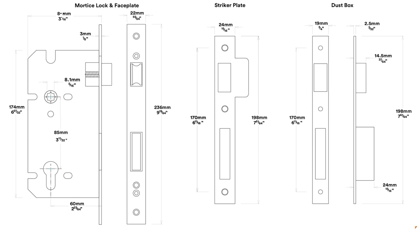 Iver Stirling Door Lever Handle on Shouldered Backplate Entrance Kit Key/Key