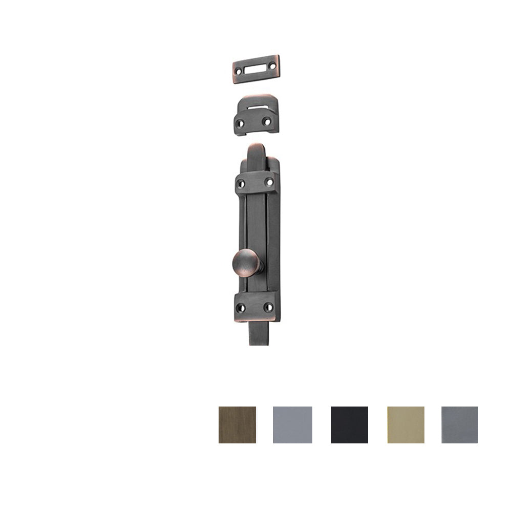 Tradco Tower Barrel Bolt 118mm x 32mm - Available in Various Finishes