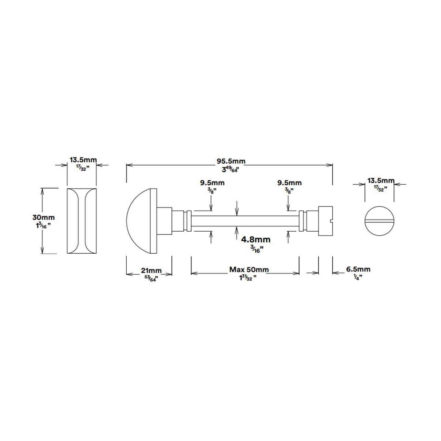 Iver Copenhagen Door Lever on Shouldered Backplate Privacy Kit with Turn