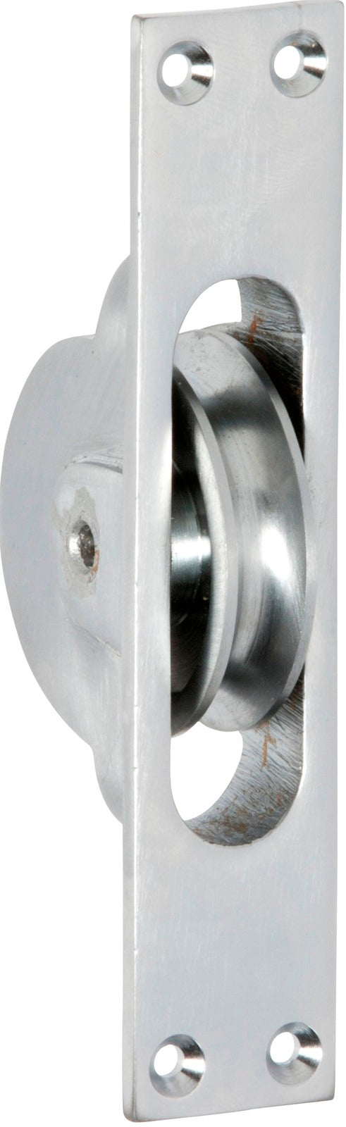 Tradco Sash Pulley Satin Chrome 25x125mm 1683