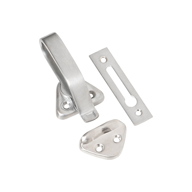 Tradco Hopper Window Catch Satin Chrome 1688