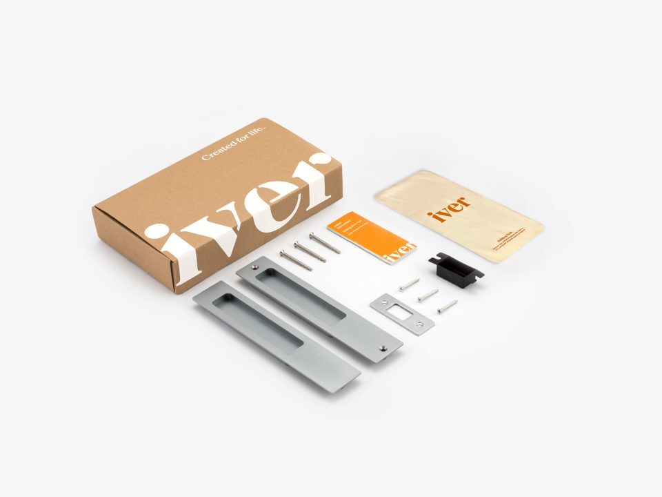 Iver Rectangular Flush Pull - Available in Various Functions and Styles