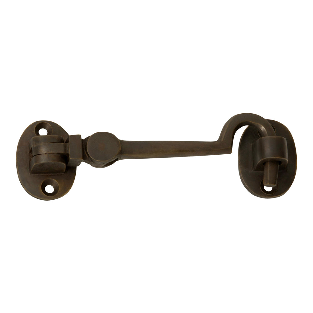 Tradco Cabin Hook Antique Brass 100mm 2355
