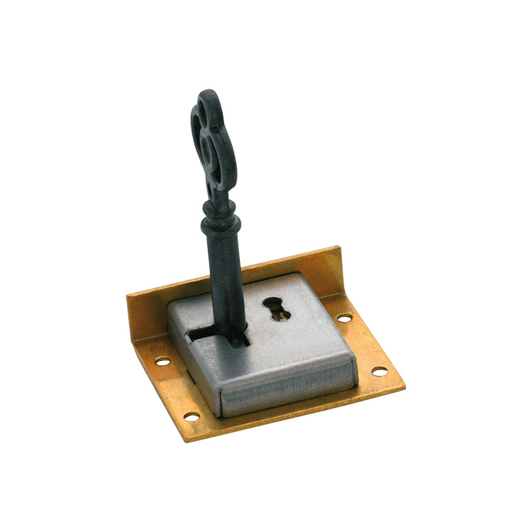 Tradco 4004 Drawer / Till Lock Brass 38x32mm