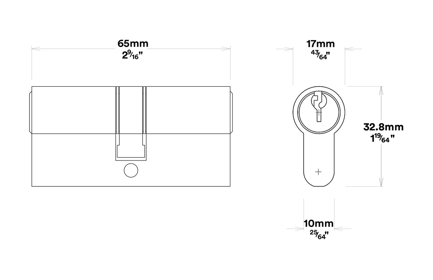 Iver Baltimore Door Lever on Round Rose Pair Entrance Kit Key/Key - Available in Various Finishes