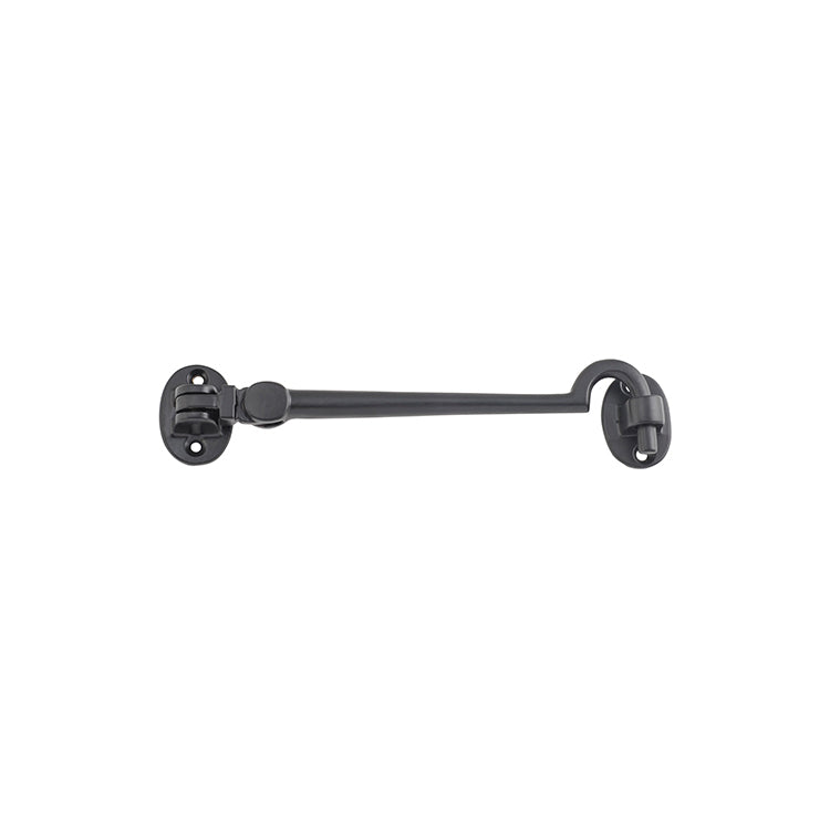 Tradco Oval Cabin Hook Matte Black 150mm 9677
