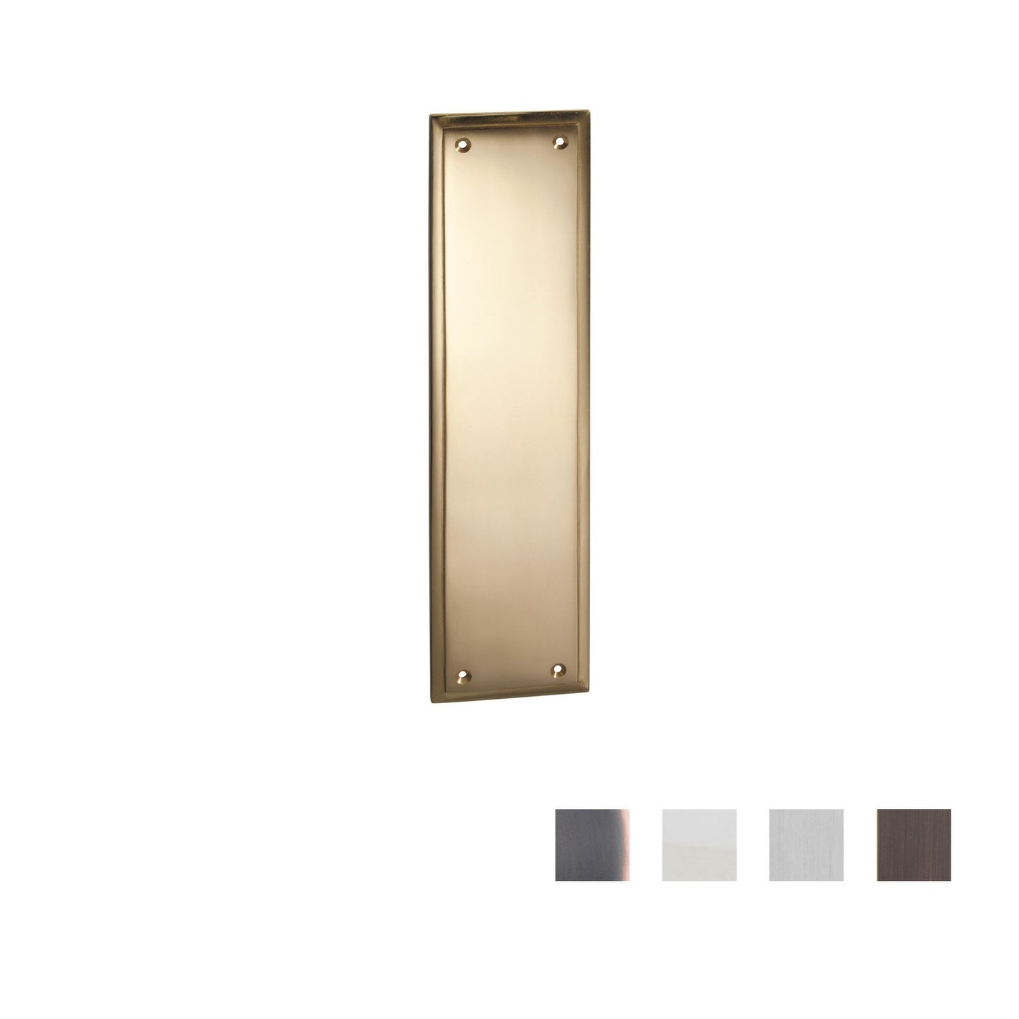Tradco Milton Push Plate - Available in Various Finishes