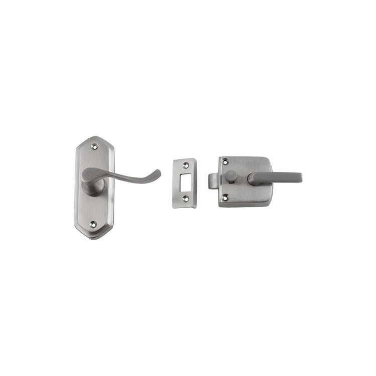 Tradco Screen Door Latch Satin Chrome RH External TD2059