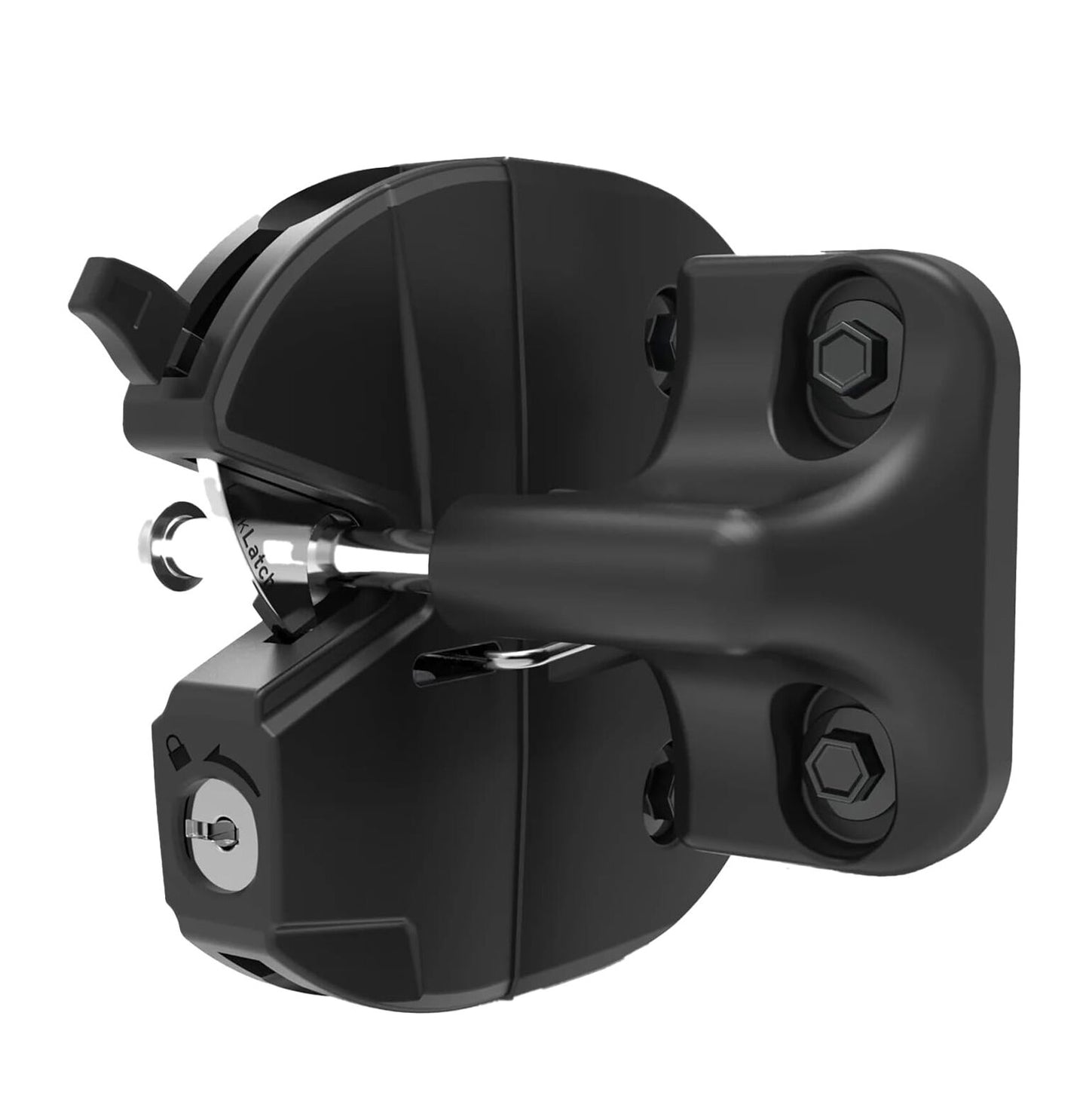 D&D Technologies Round Post LokkLatch with External Access Button Black LL3ABRND