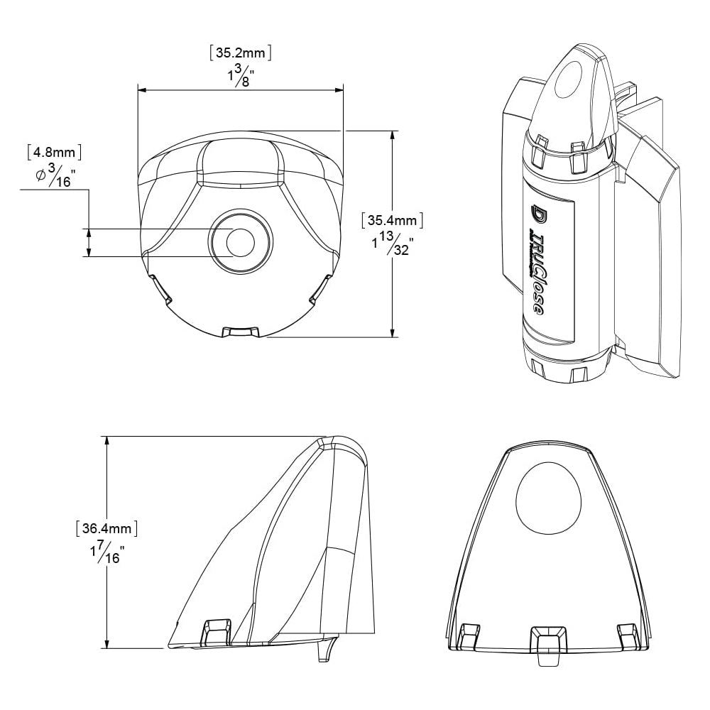 D&D TruClose Safety Cap To Suit Heavy Duty TCHD Series 3 Gate Hinge TCHDCAPS3