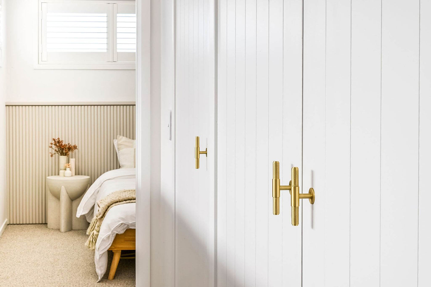 Zanda Zurich Knurled Cabinet T-Bar Handle - Available in Various Finishes