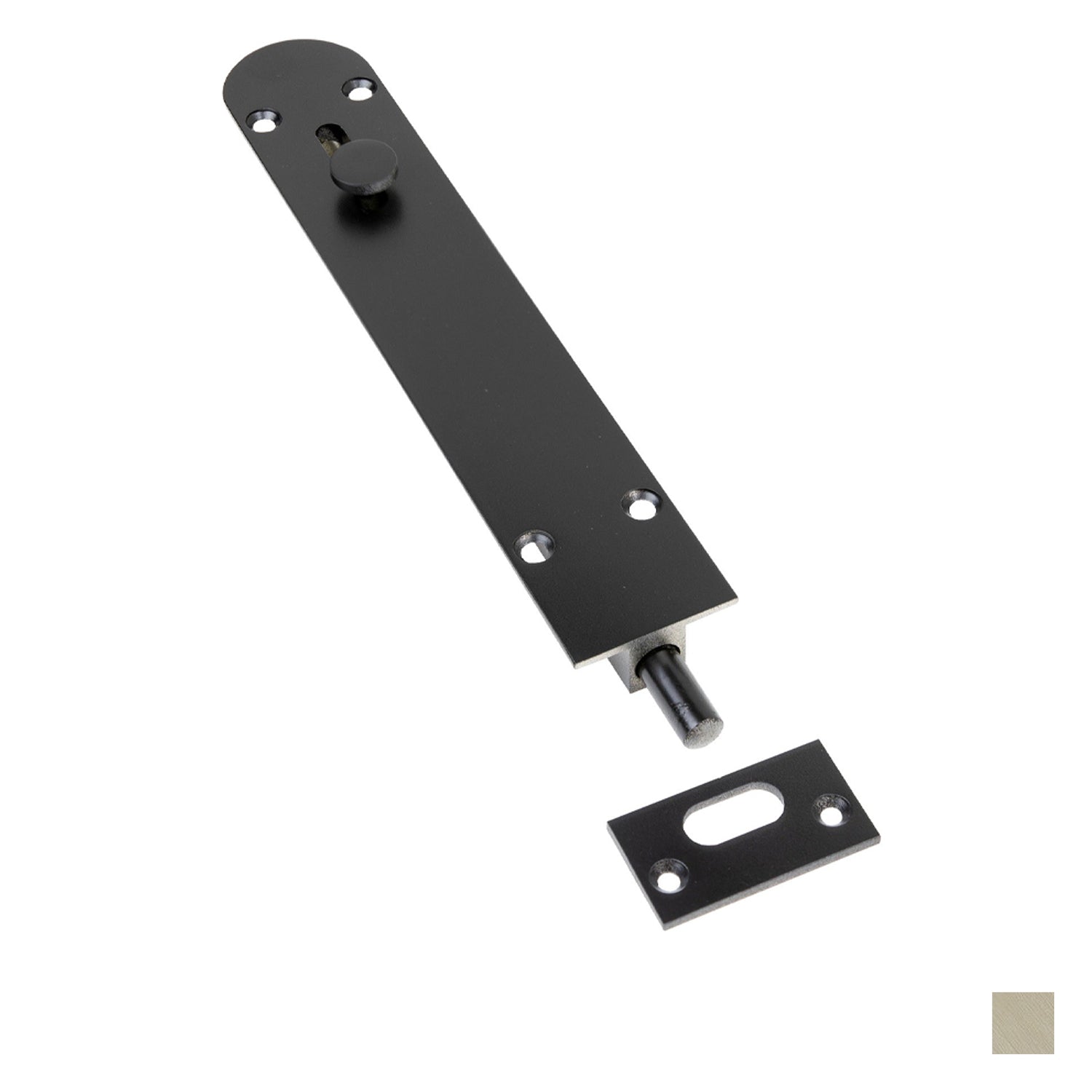 Zanda Reverse Barrel Bolt Radius - Available in Various Finishes and Sizes