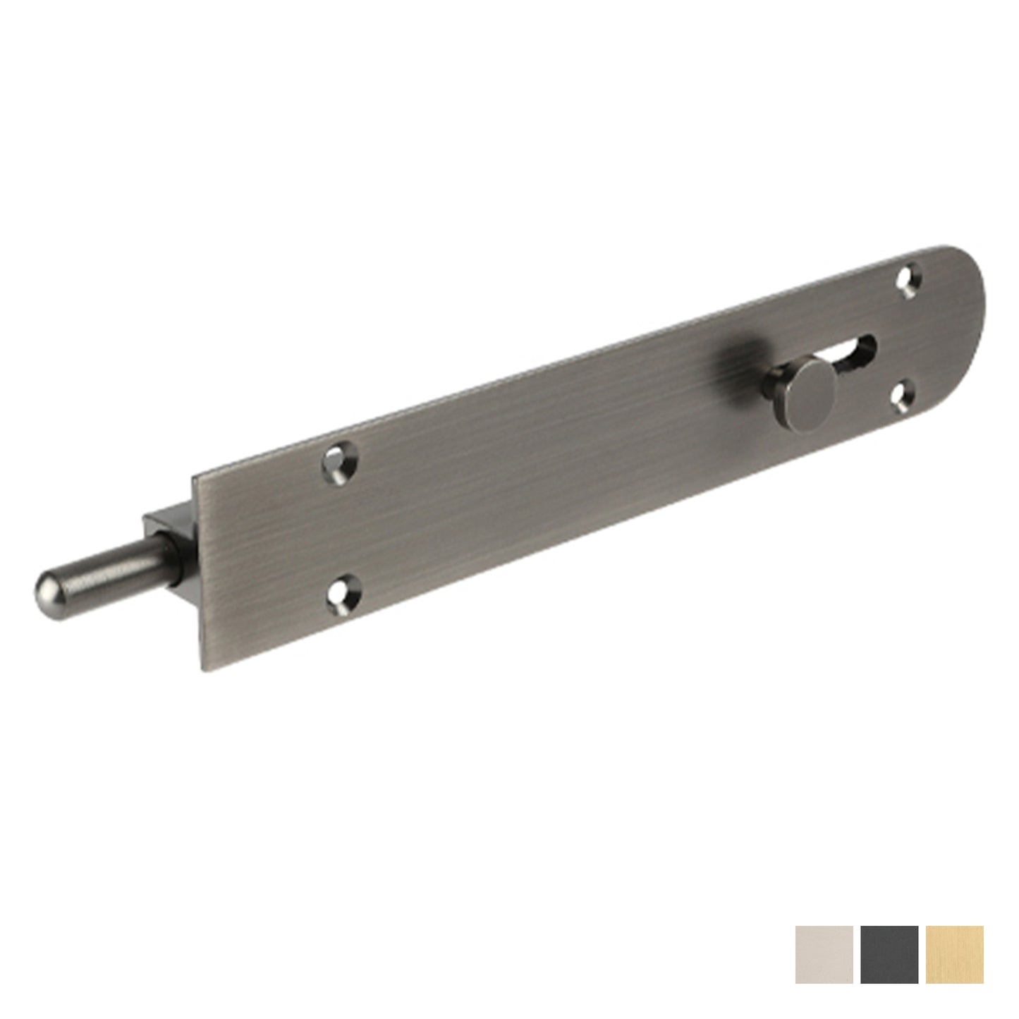 Zanda Reverse Barrel Bolt Radius - Available in Various Finishes and Sizes