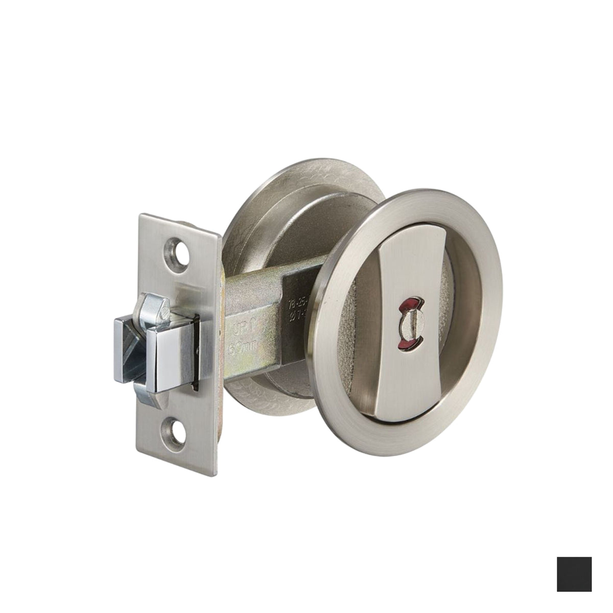 Zanda Round Cavity Sliding Communicating Set - Available in Matt Black and Brushed Nickel