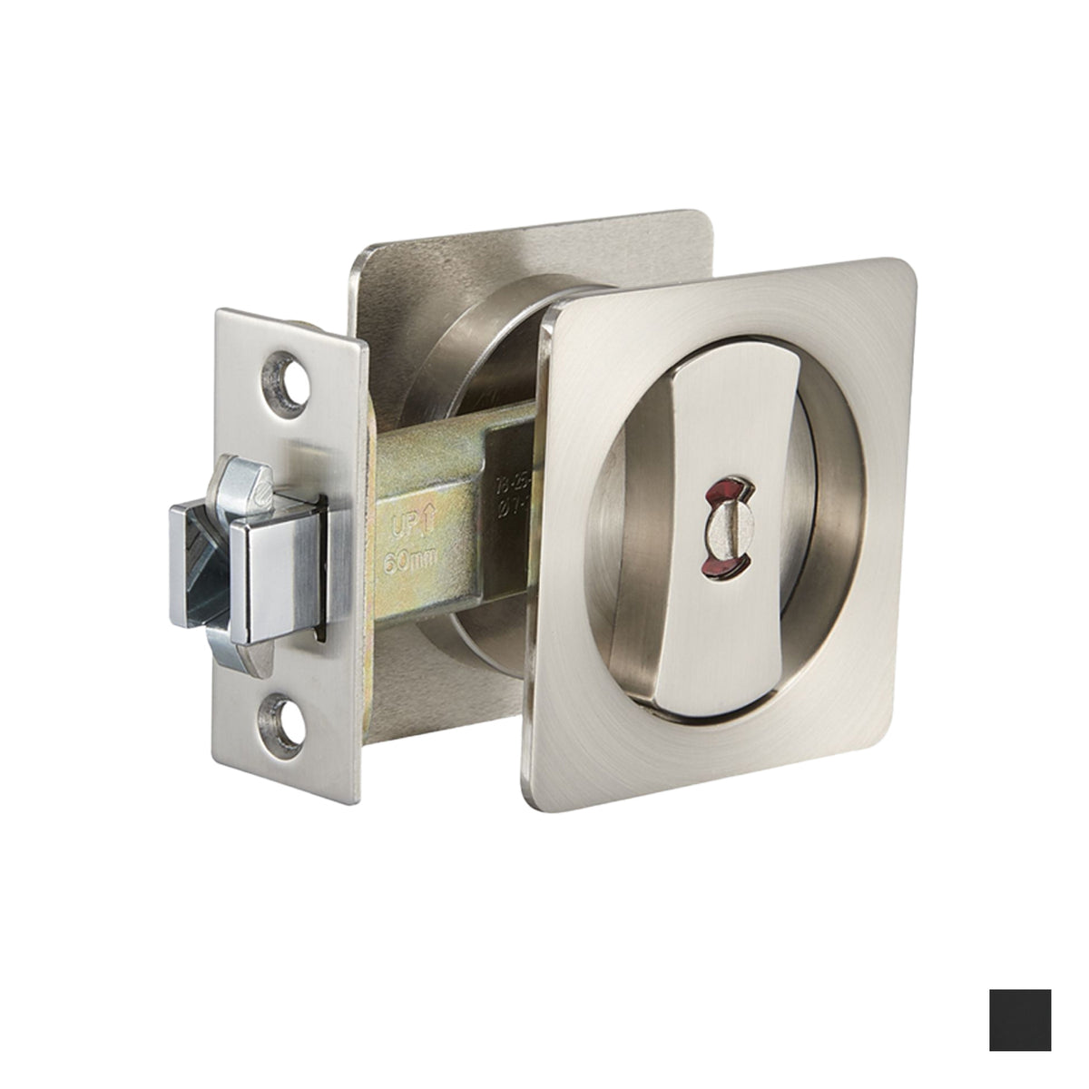 Zanda Square Cavity Sliding Communicating Set - Available in Matt Black and Brushed Nickel
