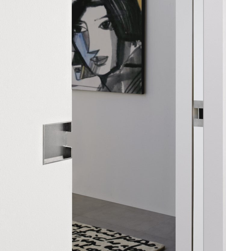 Zanda Square Flush / Edge Pull Handle Stainless Steel Suits 40mm Doors 5351.SS