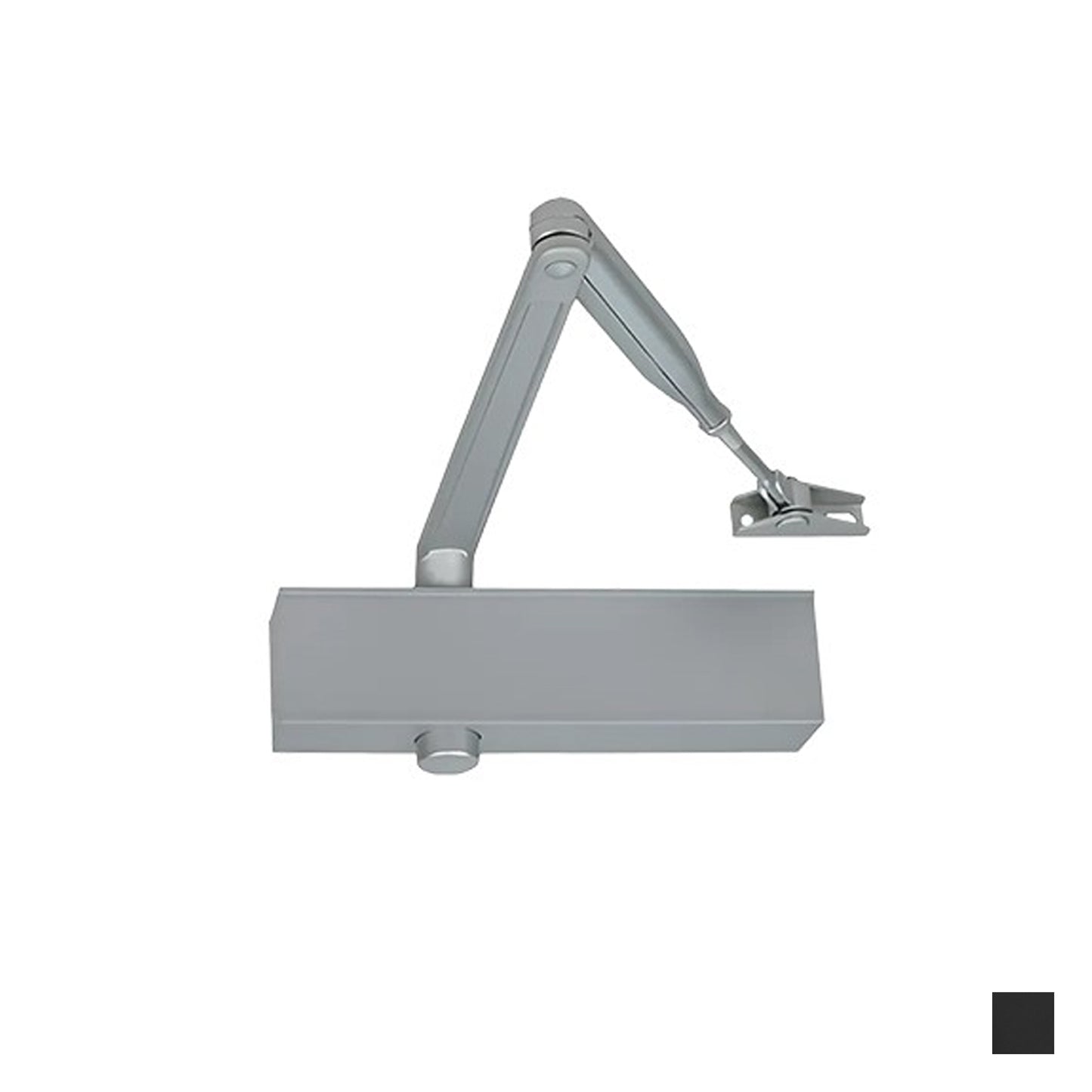 Zanda 2-4 Door Closer Standard Arm Adjustable Backcheck - Available in Matt black and Silver Finish