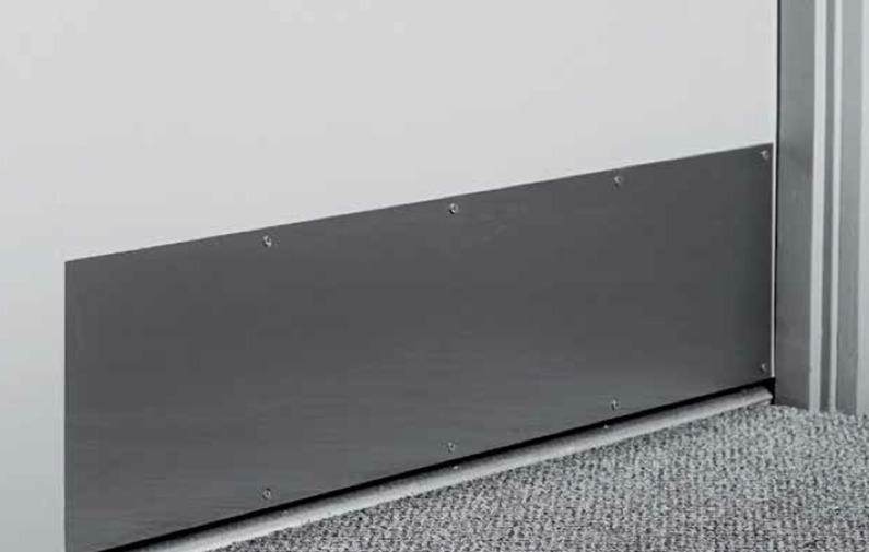 Door Kickplate 100mm x 420-1220mm Visible Fix Stainless Steel 1.2mm 