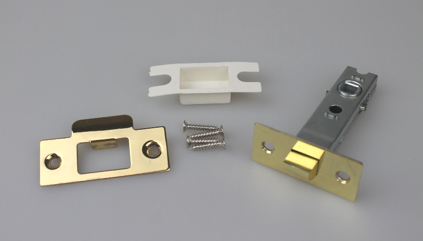 Delf Door Knob Set 7777PB French Latch Knob On Rose Polished Brass