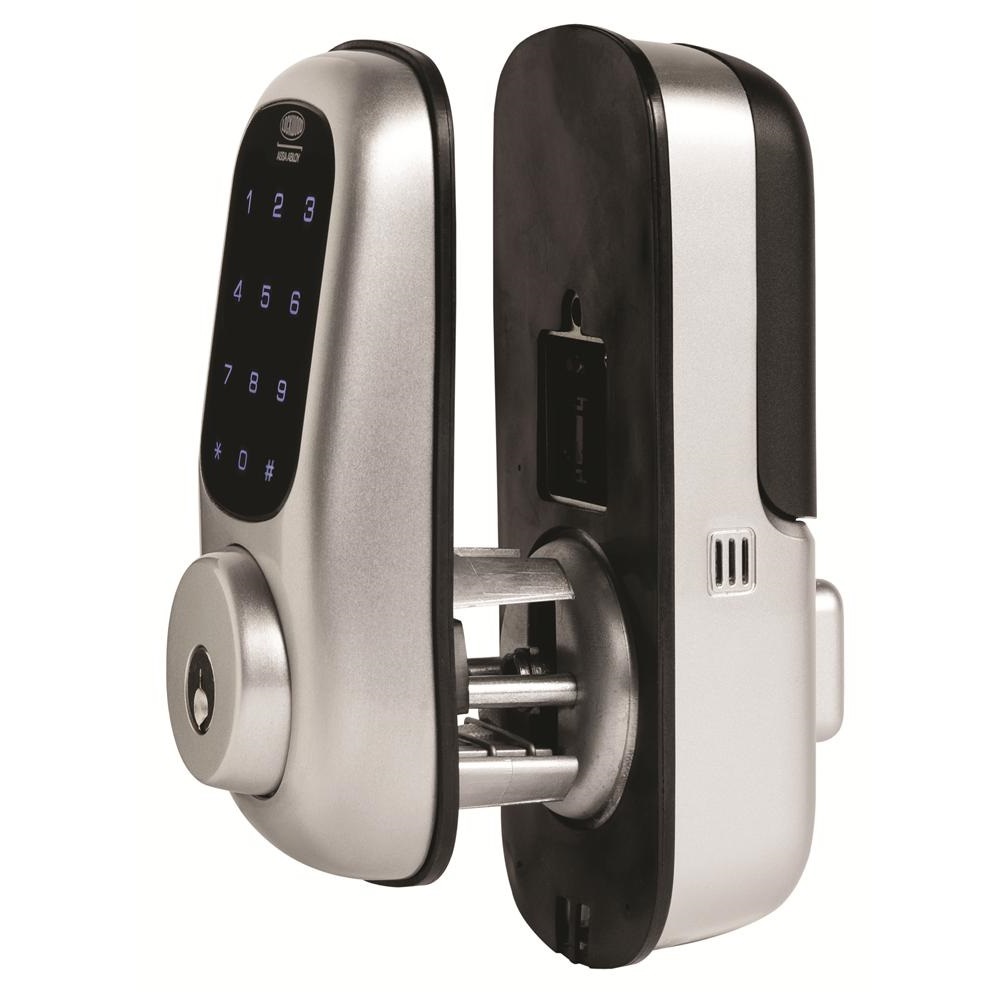 Lockwood LEDDBSCYLSIL Digital Door Lock Keyless Deadbolt Silver eBay