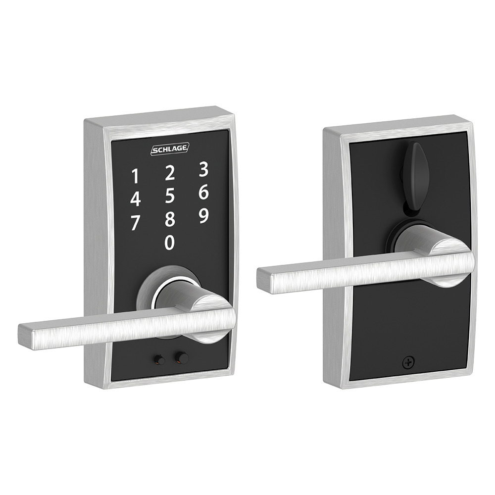 Schlage Touch Keyless Touchscreen Lever Lock Fe695 Cen 626