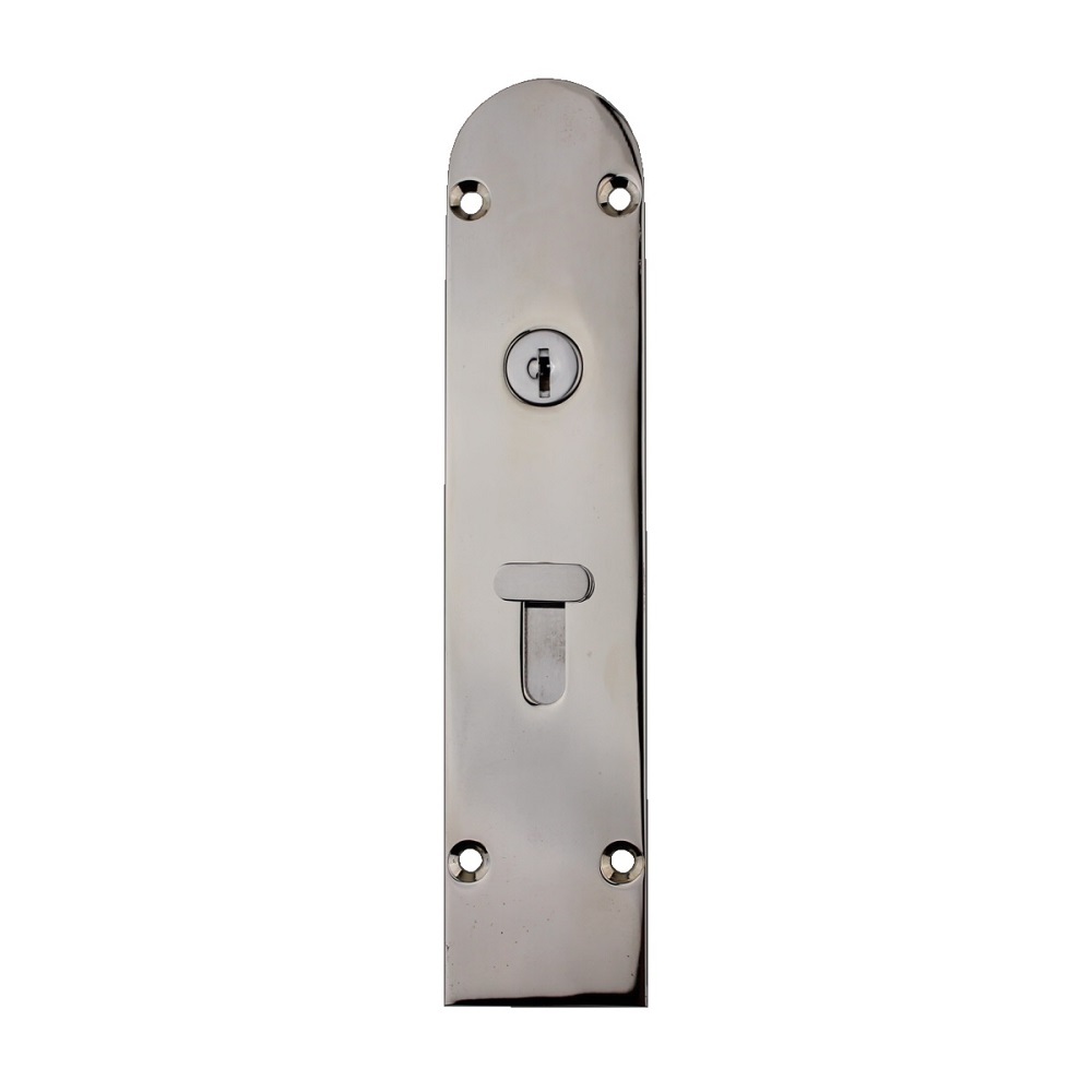 Brio Flush Bolt 456REPN-1 Round 190mm Lockable Polished Nickel
