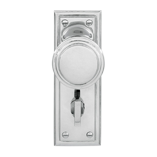 Yale Door Bell Privacy Knob Set Chrome Plate or Satin Chrome