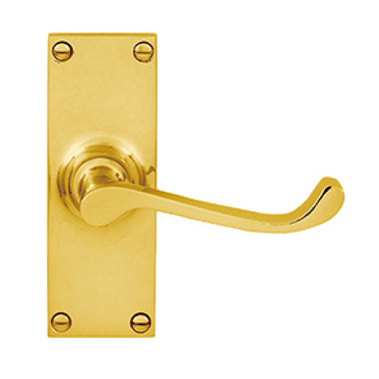 Delf Victorian Door Lever 3016pb Short Plate Free Shipping Scllocks