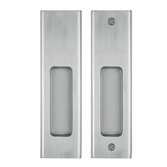 Delf Door Flush Pull Set 70198sn Square Edge Satin Nickel Delf Door Flush Pull Set 70198sn Square